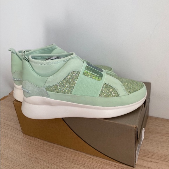 Ugg Neutra Chunky Glitter Platform Sneaker “Mint”- SZ 10 - Picture 10 of 11